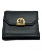 Christian Louboutinクリスチャン・ルブタン）の古着「ELISA 3つ折り財布」｜ブラック