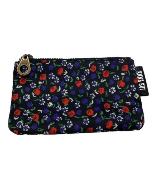 ANNA SUI（アナスイ）ANNA SUI (アナスイ) ヴィンテージボタン 2WAYハンドバッグ パープルの古着・服飾アイテム