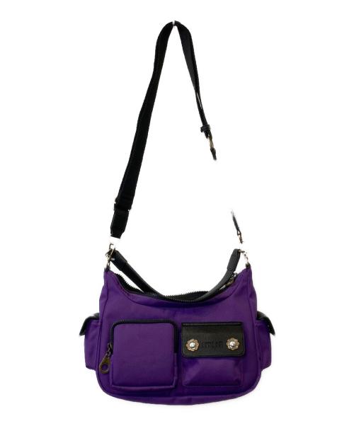 ANNA SUI（アナスイ）ANNA SUI (アナスイ) ヴィンテージボタン 2WAYハンドバッグ パープルの古着・服飾アイテム