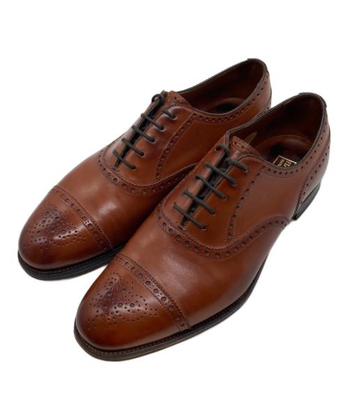 Edward Green（エドワードグリーン）Edward Green (エドワードグリーン) カドガンセミブローグシューズ 28061 ブラウン サイズ: 7 7 1/2 E ラスト:202の古着・服飾アイテム