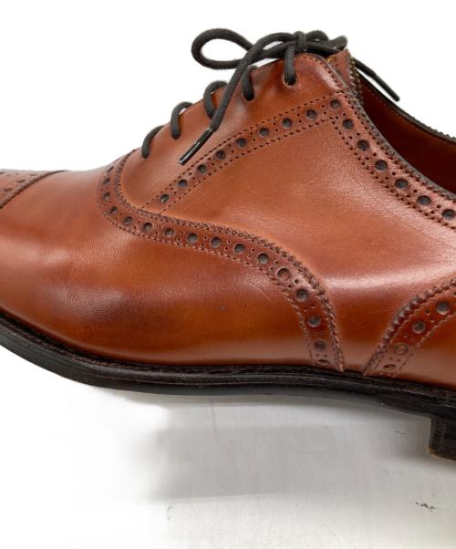 Edward Green（エドワードグリーン）Edward Green (エドワードグリーン) カドガンセミブローグシューズ 28061 ブラウン サイズ: 7 7 1/2 E ラスト:202の古着・服飾アイテム