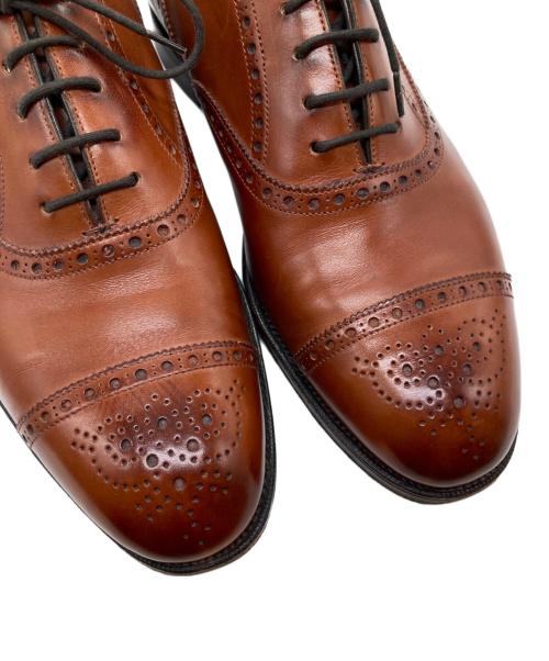 Edward Green（エドワードグリーン）Edward Green (エドワードグリーン) カドガンセミブローグシューズ 28061 ブラウン サイズ: 7 7 1/2 E ラスト:202の古着・服飾アイテム