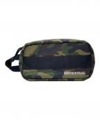 BRIEFINGブリーフィング）の古着「DOUBLE ZIP POUCH-3 GOLF 18-12 ポーチ」｜カーキ