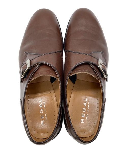 REGAL（リーガル）REGAL (リーガル) モンクストラップシューズ ブラウン サイズ:25.0の古着・服飾アイテム