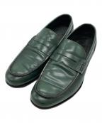 BARNEYS NEWYORKバーニーズ・ニューヨーク）の古着「ローファー」｜グリーン