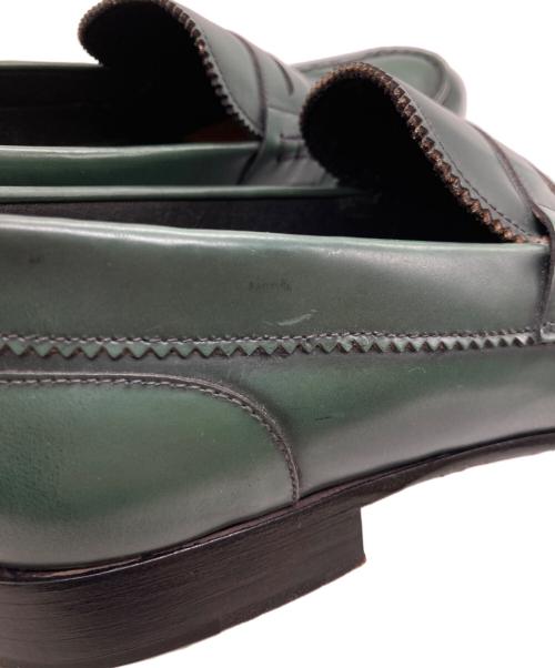 BARNEYS NEWYORK（バーニーズ・ニューヨーク）BARNEYS NEWYORK (バーニーズ・ニューヨーク) ローファー グリーン サイズ:40の古着・服飾アイテム