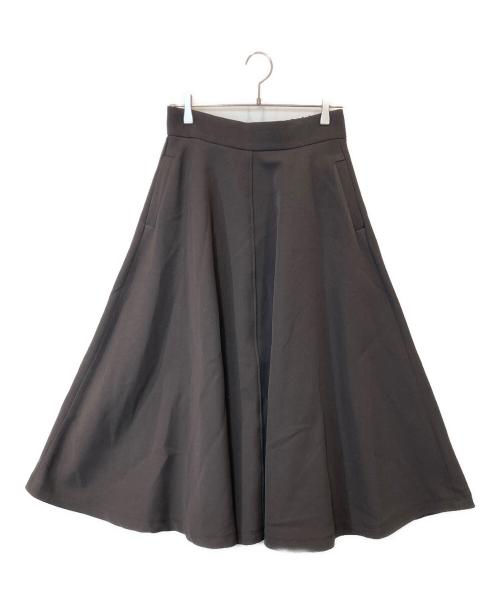 BABYLONE（バビロン）BABYLONE (バビロン) バルキーツイルフレアスカート　2460010661 ブラウン サイズ:38の古着・服飾アイテム