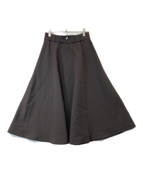 BABYLONE（バビロン）BABYLONE (バビロン) バルキーツイルフレアスカート　2460010661 ブラウン サイズ:38の古着・服飾アイテム