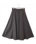 BABYLONE（バビロン）の古着「バルキーツイルフレアスカート　2460010661」｜ブラウン