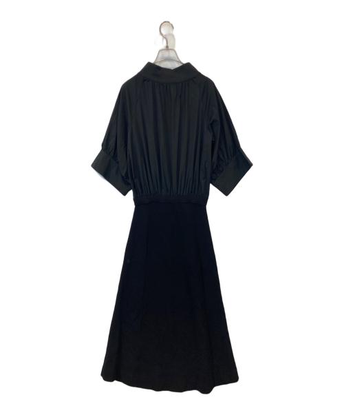 styling/（スタイリング）styling/ (スタイリング) スタンドカラードッキングワンピース ブラック サイズ:1の古着・服飾アイテム