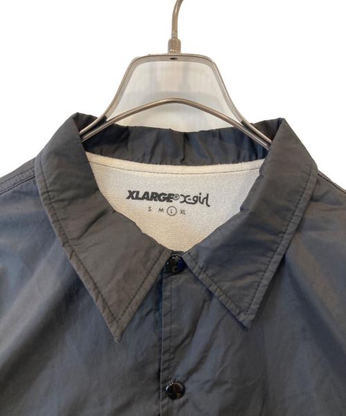 X-LARGE（エクストララージ）X-LARGE (エクストララージ) X-girl (エックスガール) コーチジャケット ブラック サイズ:Lの古着・服飾アイテム