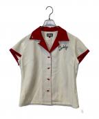 SAVOYサボイ）の古着「ボーリングシャツ」｜ベージュ