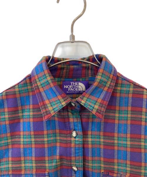 THE NORTHFACE PURPLELABEL（ザ・ノースフェイス パープルレーベル）THE NORTHFACE PURPLELABEL (ザ・ノースフェイス パープルレーベル) ウールチェックシャツ マルチカラー サイズ:Lの古着・服飾アイテム