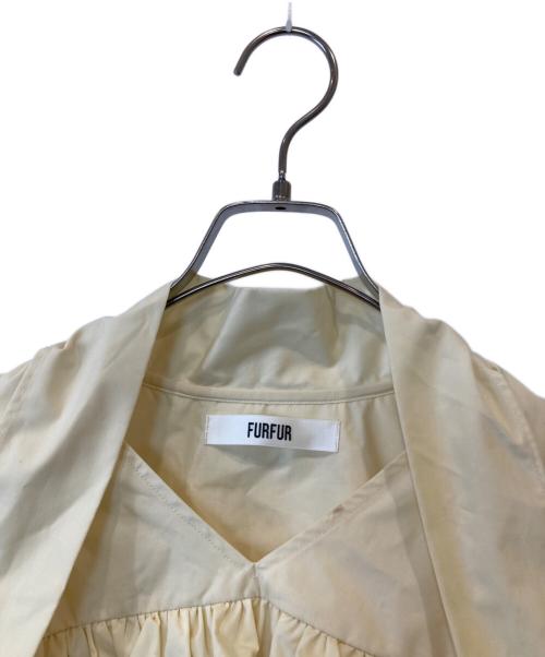 furfur（ファーファー）furfur (ファーファー) ボウタイチュニックブラウス RWFT232014 イエロー サイズ:FREEの古着・服飾アイテム