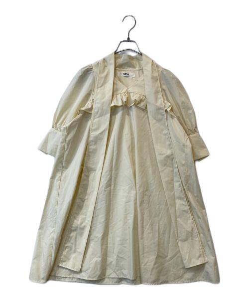 furfur（ファーファー）furfur (ファーファー) ボウタイチュニックブラウス RWFT232014 イエロー サイズ:FREEの古着・服飾アイテム
