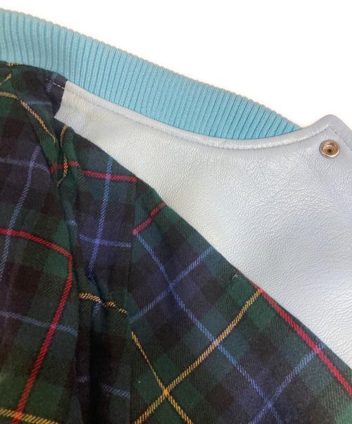 tokoro's design super deluxe（トコロ ズデザイン スーパーデラックス）tokoro's design super deluxe (トコロ ズデザイン スーパーデラックス) 世田谷ベース (セタガヤベース) スタジャン スカイブルー サイズ:Mの古着・服飾アイテム