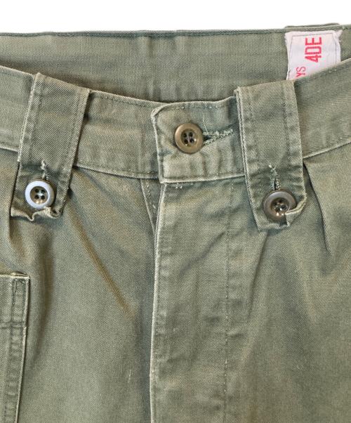 MILITARY（ミリタリー）MILITARY (ミリタリー) カーゴパンツ グリーン サイズ:4DEの古着・服飾アイテム