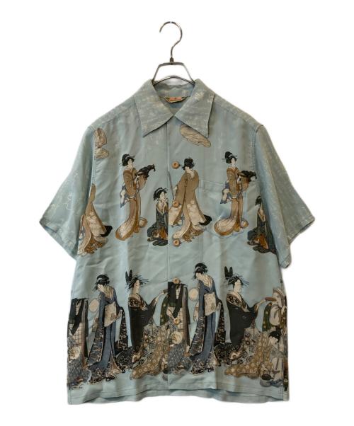 Sun Surf（サンサーフ）Sun Surf (サンサーフ) アロハシャツ SS32948 スカイブルー サイズ:Mの古着・服飾アイテム