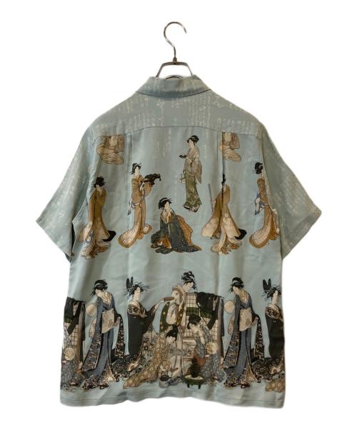 Sun Surf（サンサーフ）Sun Surf (サンサーフ) アロハシャツ SS32948 スカイブルー サイズ:Mの古着・服飾アイテム