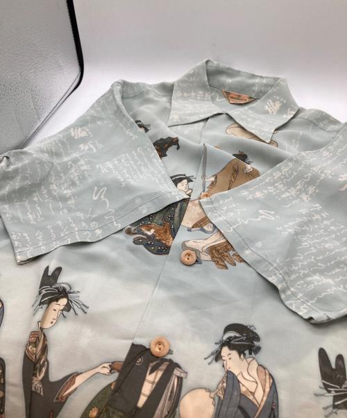 Sun Surf（サンサーフ）Sun Surf (サンサーフ) アロハシャツ SS32948 スカイブルー サイズ:Mの古着・服飾アイテム