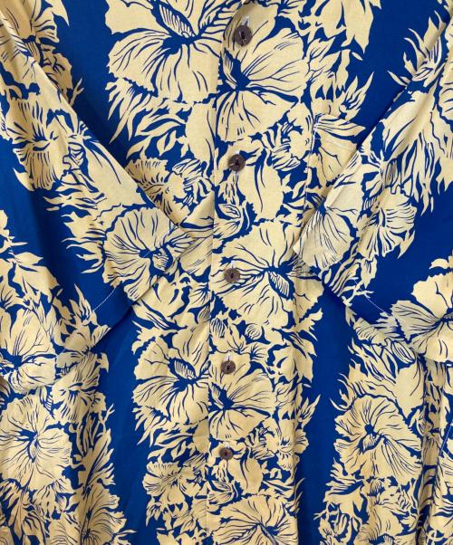 Sun Surf（サンサーフ）Sun Surf (サンサーフ) アロハシャツ ネイビー×イエロー サイズ:不明の古着・服飾アイテム