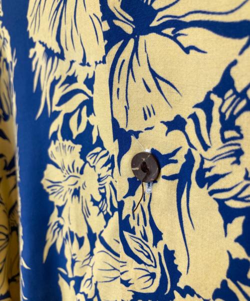 Sun Surf（サンサーフ）Sun Surf (サンサーフ) アロハシャツ ネイビー×イエロー サイズ:不明の古着・服飾アイテム