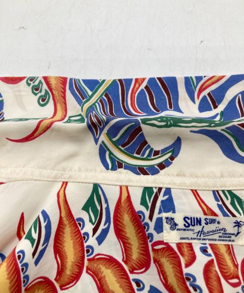 Sun Surf（サンサーフ）Sun Surf (サンサーフ) アロハシャツ SS32702 ブルー サイズ:Lの古着・服飾アイテム