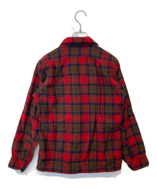 PENDLETON（ペンドルトン）PENDLETON (ペンドルトン) ウールチェックシャツ　70's レッド サイズ:Sの古着・服飾アイテム