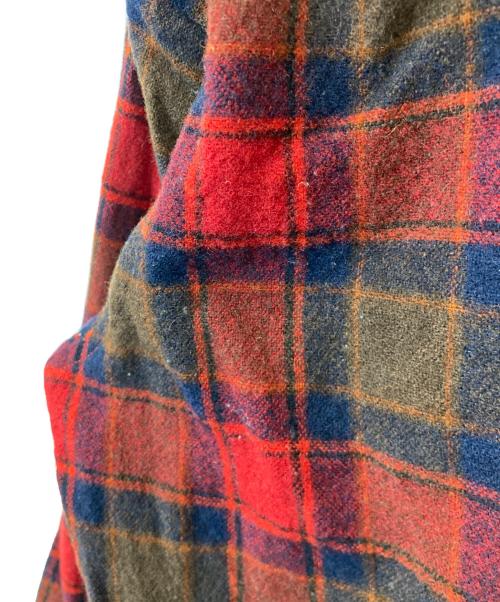 PENDLETON（ペンドルトン）PENDLETON (ペンドルトン) ウールチェックシャツ　70's レッド サイズ:Sの古着・服飾アイテム
