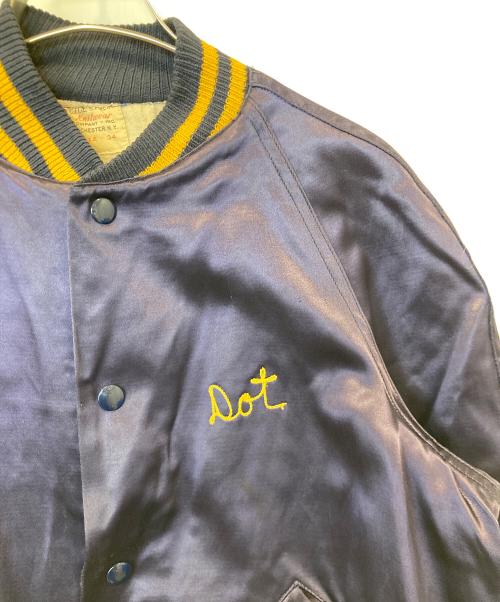 Champion（チャンピオン）Champion (チャンピオン) Satin Award Jacket　50's ランタグ ネイビー サイズ:34の古着・服飾アイテム