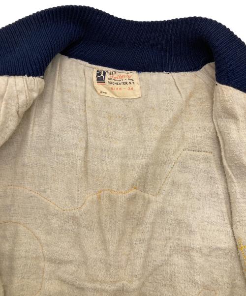 Champion（チャンピオン）Champion (チャンピオン) Satin Award Jacket　50's ランタグ ネイビー サイズ:34の古着・服飾アイテム