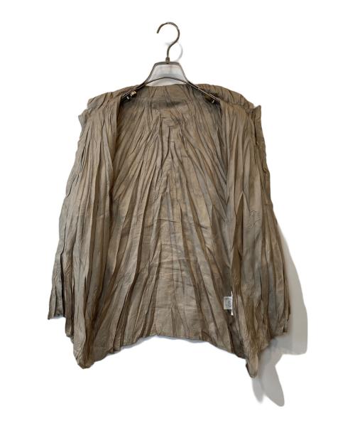 PLEATS PLEASE（プリーツプリーズ）PLEATS PLEASE (プリーツプリーズ) ワッシャー加工シャツ PP32-ZT964 オリーブ サイズ:3の古着・服飾アイテム