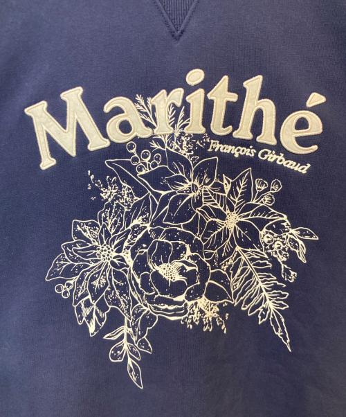 MARITHE+FRANCOIS GIRBAUD（マリテフランソワジルボー）MARITHE+FRANCOIS GIRBAUD (マリテフランソワジルボー) FLOWER GRAPHIC SWEATSHIRT　ｽｳｪｯﾄ　2460010661 ネイビー サイズ:Lの古着・服飾アイテム