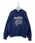 MARITHE+FRANCOIS GIRBAUD（マリテフランソワジルボー）の古着「FLOWER GRAPHIC SWEATSHIRT　ｽｳｪｯﾄ　2460010661」｜ネイビー