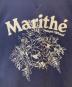 中古・古着 MARITHE+FRANCOIS GIRBAUD (マリテフランソワジルボー) FLOWER GRAPHIC SWEATSHIRT　ｽｳｪｯﾄ　2460010661 ネイビー サイズ:L：5000円