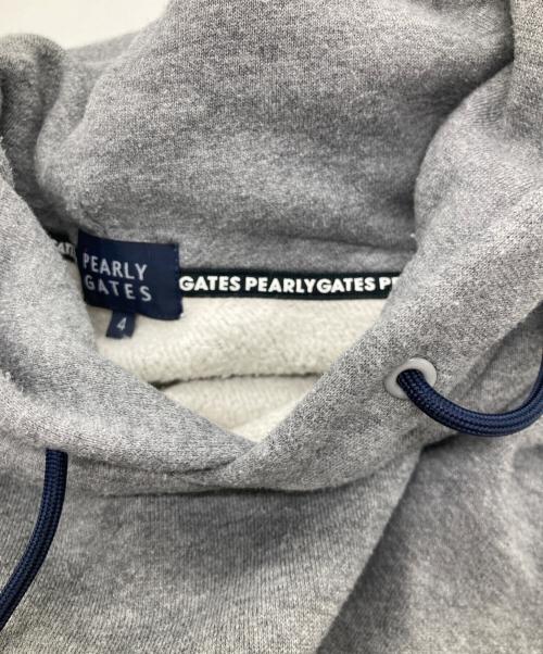 PEARLY GATES（パーリーゲイツ）PEARLY GATES (パーリーゲイツ) パーカー 053-2262091 グレー サイズ:4の古着・服飾アイテム