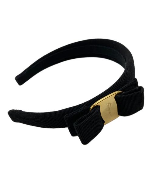 Salvatore Ferragamo（サルヴァトーレ フェラガモ）Salvatore Ferragamo (サルヴァトーレ フェラガモ) カチューシャ ブラックの古着・服飾アイテム