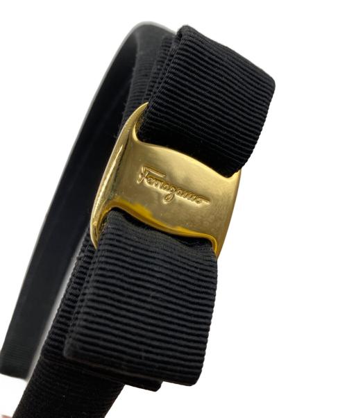 Salvatore Ferragamo（サルヴァトーレ フェラガモ）Salvatore Ferragamo (サルヴァトーレ フェラガモ) カチューシャ ブラックの古着・服飾アイテム