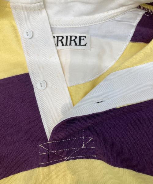 INSCRIRE（アンスクリア）INSCRIRE (アンスクリア) ボーダーラガーシャツ　I18AW-CUT7 イエロー×パープル サイズ:FREEの古着・服飾アイテム