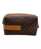 CELINEセリーヌ）の古着「マカダム柄 ポーチ」｜ブラウン