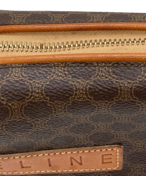 CELINE（セリーヌ）CELINE (セリーヌ) マカダム柄 ポーチ ブラウンの古着・服飾アイテム