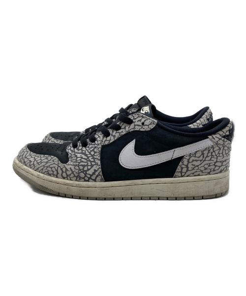 NIKE（ナイキ）NIKE (ナイキ) Air Jordan 1 Retro Low Black Cemen スニーカー CZ0790-001 ブラック サイズ:28.5㎝の古着・服飾アイテム