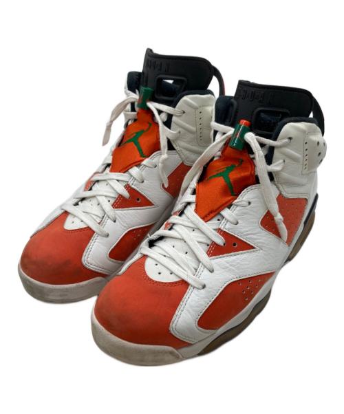 NIKE（ナイキ）NIKE (ナイキ) AIR JORDAN 6 RETRO GATORADE スニーカー 384664-145 ホワイト×オレンジ サイズ:27.5cmの古着・服飾アイテム
