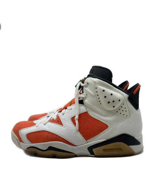 NIKE（ナイキ）NIKE (ナイキ) AIR JORDAN 6 RETRO GATORADE スニーカー 384664-145 ホワイト×オレンジ サイズ:27.5cmの古着・服飾アイテム