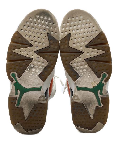 NIKE（ナイキ）NIKE (ナイキ) AIR JORDAN 6 RETRO GATORADE スニーカー 384664-145 ホワイト×オレンジ サイズ:27.5cmの古着・服飾アイテム