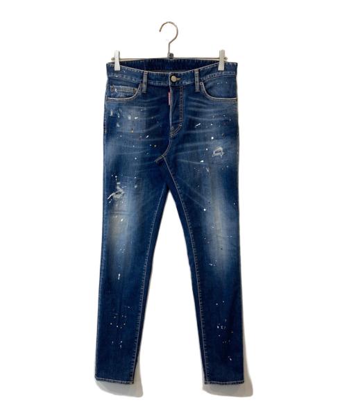 DSQUARED2（ディースクエアード）DSQUARED2 (ディースクエアード) Regulae jean　S74LB1517 デニムパンツ インディゴ サイズ:46の古着・服飾アイテム