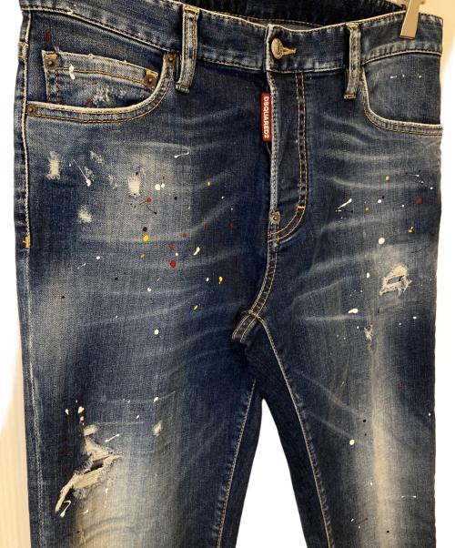 DSQUARED2（ディースクエアード）DSQUARED2 (ディースクエアード) Regulae jean　S74LB1517 デニムパンツ インディゴ サイズ:46の古着・服飾アイテム