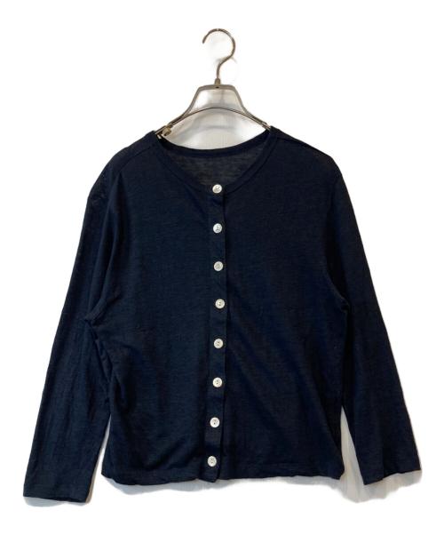 中川政七商店（ナカガワマサシチショウテン）中川政七商店 (ナカガワマサシチショウテン) 薄手麻のカーディガン ネイビー サイズ:表記がないため不明の古着・服飾アイテム