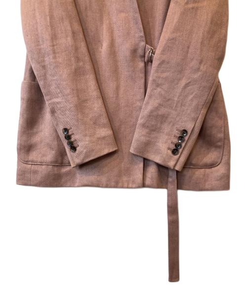 6(ROKU) BEAUTY&YOUTH（ロク ビューティーアンドユース）6(ROKU) BEAUTY&YOUTH (ロク ビューティーアンドユース) HEAVY LINEN JACKET 8622-209-0074 ジャケット ピンク サイズ:36の古着・服飾アイテム