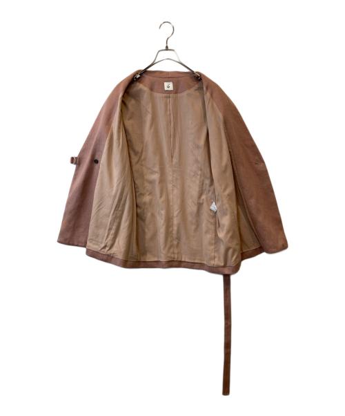 6(ROKU) BEAUTY&YOUTH（ロク ビューティーアンドユース）6(ROKU) BEAUTY&YOUTH (ロク ビューティーアンドユース) HEAVY LINEN JACKET 8622-209-0074 ジャケット ピンク サイズ:36の古着・服飾アイテム